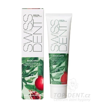 SwissDent BIOCARE bělicí a regenerační zubní pasta, 100ml