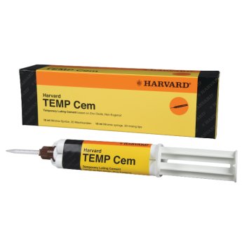 Harvard TEMP Cem bez eugenolu, stříkačka 10ml+ 20 míchacích kanyl