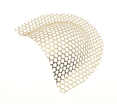 Zesilovací mřížka zlacená; 60×54×12 mm