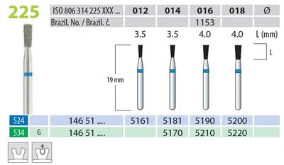 Brousek diamantovaný T 806.314.225.524.012