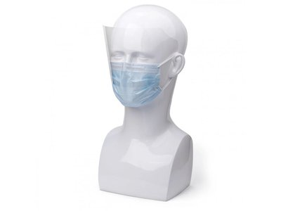 Jednorázové roušky se štítem, 25 ks