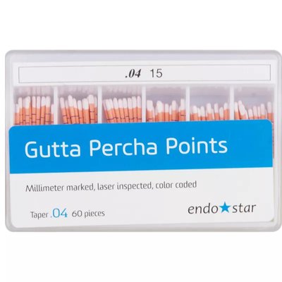 Gutaperka ENDOSTAR Diadent 60szt rozszerzalność 04 - Wybierz typ:: 80/04