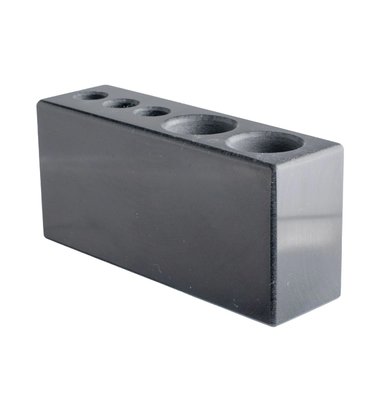 Stojánek na zubní a mezizubní kartáčky – černý