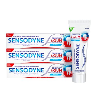 Sensodyne Sensitivity&Gum zubní pasta 3x75 ml