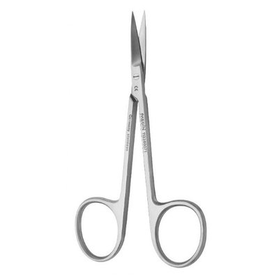 Nůžky oční rovné tupé; 100 mm