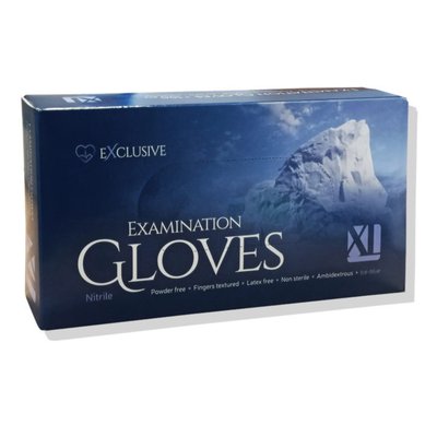 Rukavice Exclusive nitril bez pudru XL DOPRODEJ - XL