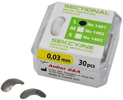 Sectional Metal Matrices 0,03 mm L