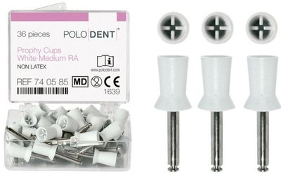 POLODENT Prophy kalíšky střední bílé