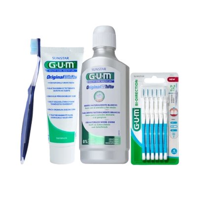 GUM Original White bělicí sada