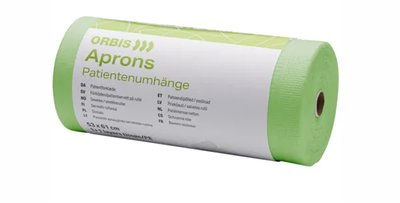 ORBIS Roušky pro pacienty v roli vázací, papír/fólie, cedr 61x53cm 80útržků