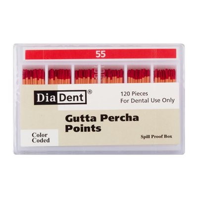 Gutap.čepy DiaDent 055 kalibrované, kón. 2%