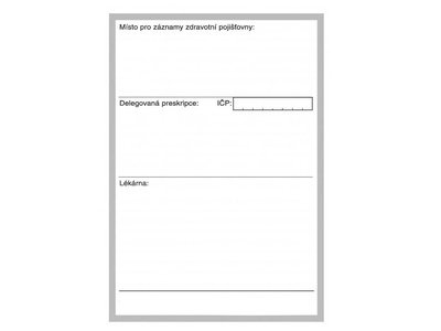 Recept A6 - potištěný na zadní straně, 80g, 500ks