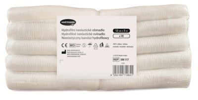 Obinadlo hydrofilní 12 cm × 5 m nesterilní, pletené (baleno po 10 ks)