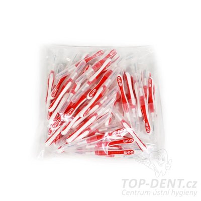 GUM Trav-ler mezizubní kartáčky 0,8 mm (červené), 50ks