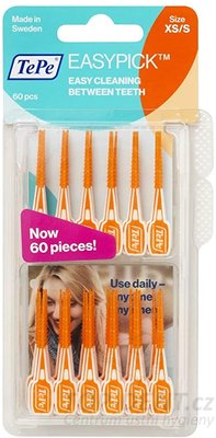 TEPE EasyPick dentální párátka XS/S (oranžová), 60ks
