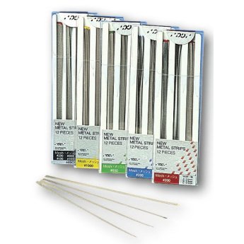 METAL STRIPS leštící pásky, š. 6 mm, modré 12ks