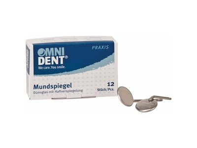OMNI Zubní zrcátko Standard č.4 ploché, 22mm, 12ks