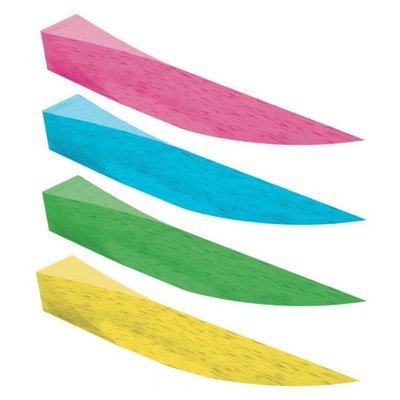 Wood Wedges klínky Polydentia SA - tyrkysové 12 mm (S)– 1000ks