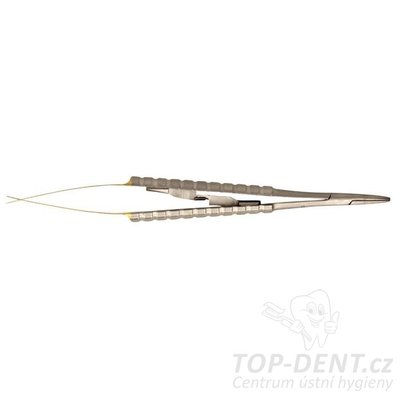 PURE jehelec Castroviejo rovný pozlacený, 14 cm