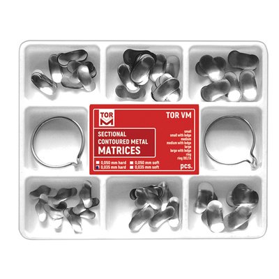 Sectional Contoured Matrices SET TOR VM sekční matrice - Set 100 Soft 0.050 mm