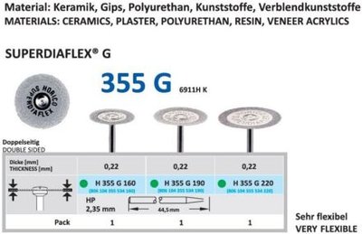 HORICO Superdiaflex obojstranný G 19/0,22 mm