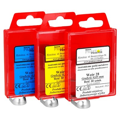 Paski metalowe profilowane 30 szt. Praktor