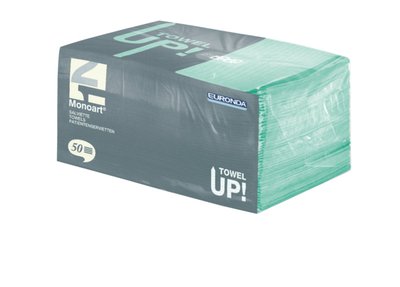 EURONDA Monoart TOWEL UP ochranná zástěra pacienta, mentolová 33x45, 10balx50ks (21820438)