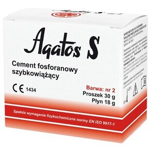 Agatos cement fosforanowy szybkowiążący 30g+18ml