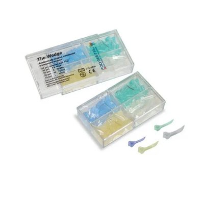 Klínky transparentní Polydentia L - 100ks