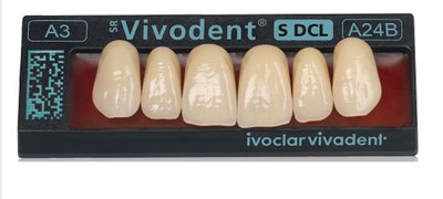 ZUBY SR Vivodent S DCL B1 A26 horní 6ks