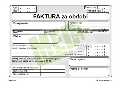 Faktura za období A5