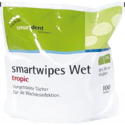 smartdent smartwipes Wet Tropic Ubrousky 28 x 30cm Sáček 100ks