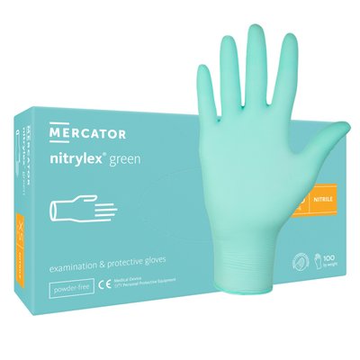 Rukavice Mercator Nitrylex green mint - M