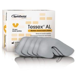 Tessex AL - płytki wzmacniane dolne 12szt/opak. (szelak + aluminium)