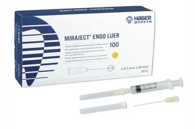 Miraject Endotec Luer 0,3x40mm 100ks G30 žluté