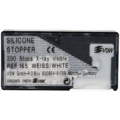 Stopery silikonowe VDW białe 21mm 200szt/opak.