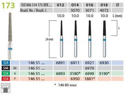Brousek diamantovaný T 806.314.173.514.014