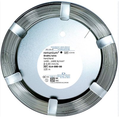 Drát Remanium kulatý 0,8 mm tvrdý, 125m
