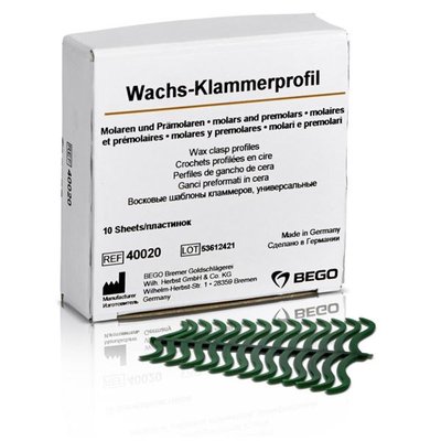 Voskové profily spon molár.+ premolár. 10x28