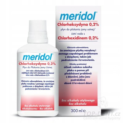Meridol ústní voda s chlorhexidinem 0,2%, 300ml