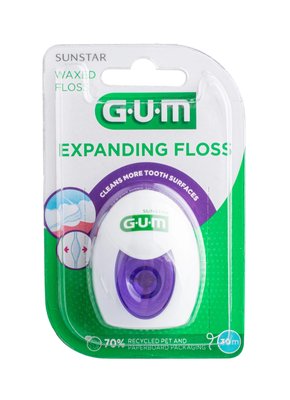 GUM Expanding zubní nit voskovaná 30 m