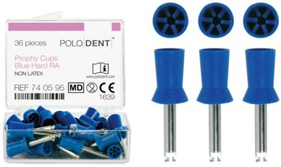 POLODENT Prophy kalíšky tvrdé modré
