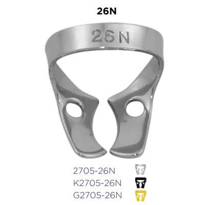 Kofferdamová spona 26N - horní molar