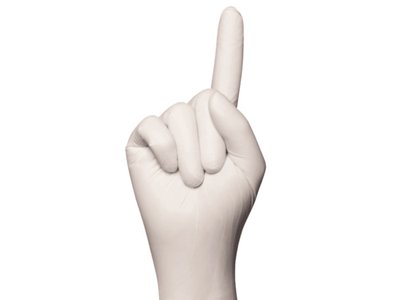 Rukavice NITRIL 100ks bílé vel. M