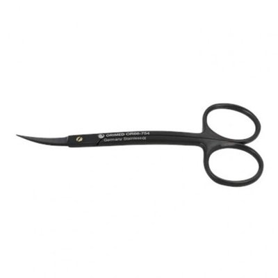 Nůžky La Grande, černá keramika, zahnuté, 10,5 cm