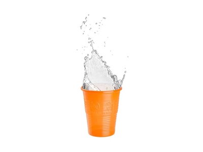 TOP CUPS výplachové kelímky, 180ml, 3000 ks, oranžové
