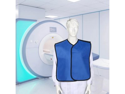 Panoramatická OPG zástěra pro dospělé, 0,35mm Pb, modrá, L