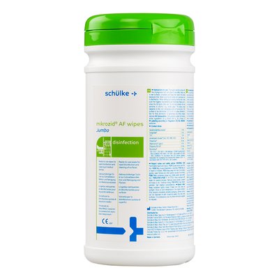 Chusteczki alkoholowe Mikrozid AF Jumbo w pojemniku 220 szt. Schulke