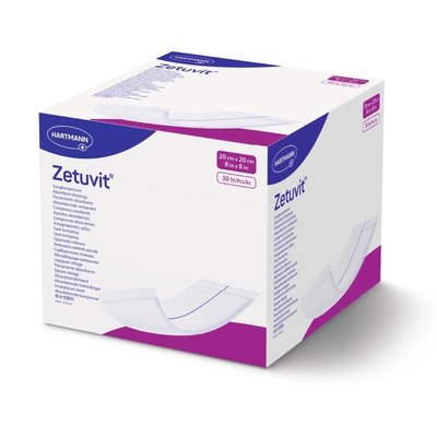 Kompresy savé nesterilní Zetuvit, 30 ks - 10 x 10 cm