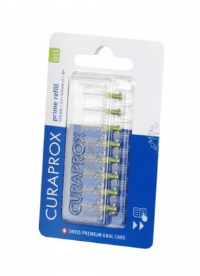 Curaprox CPS 011 prime mezizubní kartáčky, zelené, 8 ks